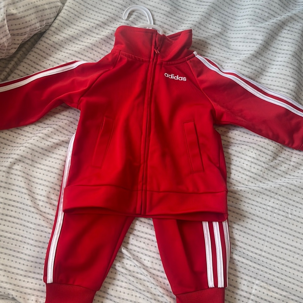 Red Adidas Baby Track Suit
